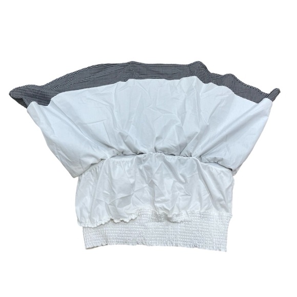 Aritzia Babaton Eckerd Strapless Blouse | Black & White Gingham | Size Large - Picture 8 of 10